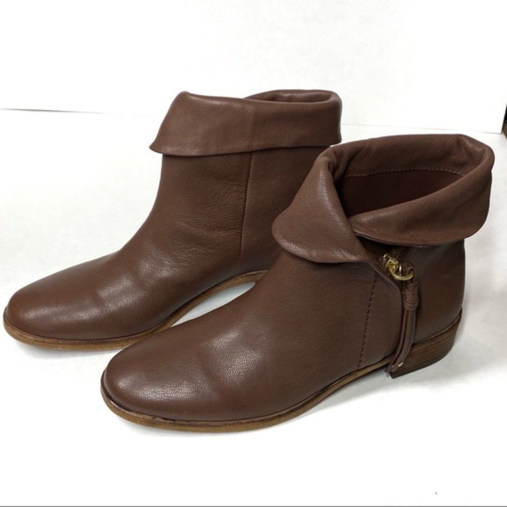 See By Chloe Masha Leather Cuff Ankle Boots Light Brown Size 6.5 NIB NWT - Picture 3 of 12